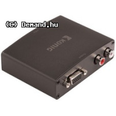 KÖNIG Forditó HDMI-VGA+2xRCA konverter KNVCO3411