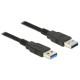 Delock Cable USB 3.0 Type-A male USB 3.0 Type-A male 0.5m black 85059 Delock Cable USB 3.0 Type-A male USB 3.0 Type-A male 0.5m black 85059