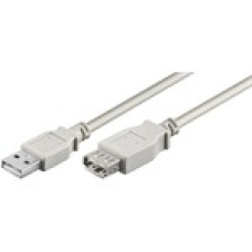 OEM USB A M/F adatk&aacute;bel hosszabb&iacute;t&oacute; 0.6m feh&eacute;r XUSBKAB2AAE06WH