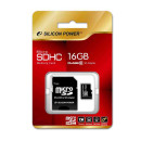 SILICON POWER 16GB Micro Secure Digital Card Elite UHS-I + SD adapter