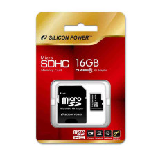 SILICON POWER 16GB Micro Secure Digital Card Elite UHS-I + SD adapter SILICON POWER 16GB Micro Secure Digital Card Elite UHS-I + SD adapter