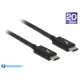 DELOCK kábel Thunderbolt 3 USB Type-C male to male, passzív 5A, 1m, fekete 84845 DELOCK kábel Thunderbolt 3 USB Type-C male to male, passzív 5A, 1m, fekete 84845