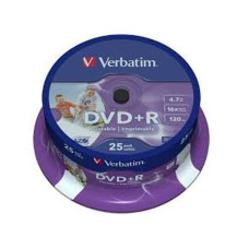 Verbatim DVD+R írható DVD lemez 4,7GB 25db hengeres Verbatim DVD+R írható DVD lemez 4,7GB 25db hengeres