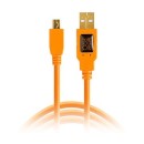 TetherPro USB 2.0 Male to Mini-B 5 pin, 1, ORG TetherPro USB 2.0 Male to Mini-B 5 pin, 1, ORG