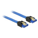 Delock Cable SATA 6 Gb/s receptacle straight-SATA receptacle straight 20cm blue 84977 Delock Cable SATA 6 Gb/s receptacle straight-SATA receptacle straight 20cm blue 84977