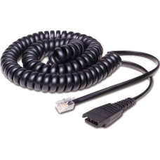 QD Cord to RJ10, coiled, 0,5 - 2 meters, standard-allocation