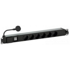 Legrand 19"/1U t&uacute;lfeszv&eacute;dett eloszt&oacute;sor 646836
