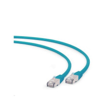 Gembird FTP LSZH kat.6A RJ45 patch k&aacute;bel, 1m, green PP6A-LSZHCU-G-1M