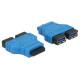 Delock Adapter USB 3.0 pin header female 2 x USB 3.0 Type-A female – parallel 65670 Delock Adapter USB 3.0 pin header female 2 x USB 3.0 Type-A female – parallel 65670