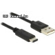 DELOCK kábel USB 2.0 Type-A male to USB 2.0 Type-C male, 2m 83327 DELOCK kábel USB 2.0 Type-A male to USB 2.0 Type-C male, 2m 83327