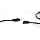 Gembird Double-sided angled Micro-USB to USB 2.0 AM cable, 1.8 m, black CC-USB2-AMmDM90-6