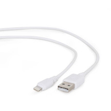 Gembird USB data sync and charging lightning cable, 2m, white CC-USB2-AMLM-2M-W Gembird USB data sync and charging lightning cable, 2m, white CC-USB2-AMLM-2M-W