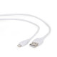Gembird USB data sync and charging lightning cable, 2m, white CC-USB2-AMLM-2M-W Gembird USB data sync and charging lightning cable, 2m, white CC-USB2-AMLM-2M-W