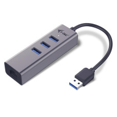 i-tec USB 3.0 Metal 3 port HUB Gigabit Ethernet 1x USB 3.0 to RJ-45 3x USB 3.0 U3METALG3HUB i-tec USB 3.0 Metal 3 port HUB Gigabit Ethernet 1x USB 3.0 to RJ-45 3x USB 3.0 U3METALG3HUB