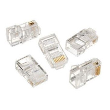 Gembird LAN modular plug 8P8C for solid cable cat. 5e, 30U'' (10 pcs) LC-8P8C-001/10