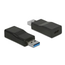 Delock Átalakító USB 3.1 Gen 2 A-típusú csatlakozódugó  USB Type-C típusú csatlakozóhüvely, aktív 65696