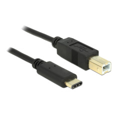 Delock K&aacute;bel USB Type-C&trade; 2.0 dug&oacute;  USB 2.0 B-t&iacute;pus&uacute; dug&oacute; 2,0 m fekete 83330