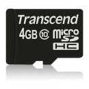 Transcend 4GB microSDHC Card Class 10 W/O Adapter
