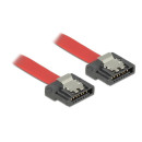 Delock Cable SATA FLEXI 6 Gb/s 20 cm red metal 83833