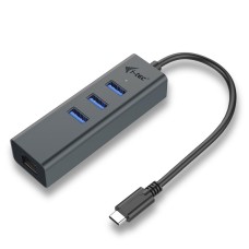 i-tec USB C Metal 3 port HUB Gigabit Ethernet 1x USB C to RJ-45 3x USB 3.0 LED C31METALG3HUB i-tec USB C Metal 3 port HUB Gigabit Ethernet 1x USB C to RJ-45 3x USB 3.0 LED C31METALG3HUB