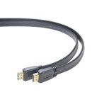 Gembird HDMI V1.4 apa-apa lapos kábel aranyozott csatlakozóval 3m CC-HDMI4F-10 Gembird HDMI V1.4 apa-apa lapos kábel aranyozott csatlakozóval 3m CC-HDMI4F-10