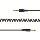 Gembird audio spirál kábel Jack 3.5mm apa / Jack 3.5mm apa, 1.8m CCA-405-6