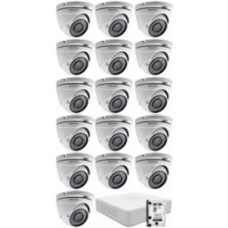 16 dome infrakamer&aacute;s HIKVISION HDTVI