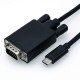 ROLINE USB C 3.1 - VGA adapter M/M 1m kábellel