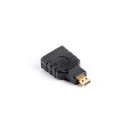 Lanberg adapter HDMI-A(F)-micro HDMI-D(M) AD-0015-BK