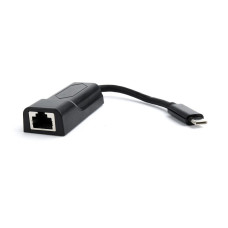 Gembird USB-C Gigabit hálózati adapter, fekete A-CM-LAN-01