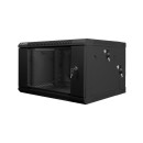 Lanberg wall-mounted double section rack 19'' flat pack 6U/600x600mm black WF02-6606-10B Lanberg wall-mounted double section rack 19'' flat pack 6U/600x600mm black WF02-6606-10B