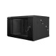 Lanberg wall-mounted double section rack 19'' flat pack 6U/600x600mm black WF02-6606-10B Lanberg wall-mounted double section rack 19'' flat pack 6U/600x600mm black WF02-6606-10B