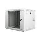 Lanberg wall-mounted double section rack 19'' flat pack 9U/600x600mm grey WF02-6609-10S