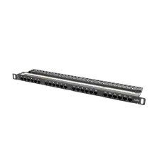 Lanberg Patch Panel 24 port 0.5U, cat. 6, black PPU6-0024-B Lanberg Patch Panel 24 port 0.5U, cat. 6, black PPU6-0024-B