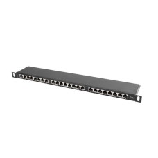 Lanberg Patch Panel 24 port 0.5U, cat. 6, shielded, black PPS6-0024-B Lanberg Patch Panel 24 port 0.5U, cat. 6, shielded, black PPS6-0024-B
