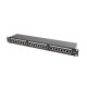 Lanberg Patch Panel 24 port 1U, cat. 5e, shielded, black PPS5-1024-B