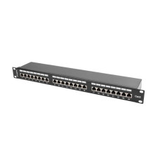 Lanberg Patch Panel 24 port 1U, cat. 6, shielded, black PPS6-1024-B Lanberg Patch Panel 24 port 1U, cat. 6, shielded, black PPS6-1024-B