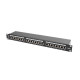 Lanberg Patch Panel 24 port 1U, cat. 6, shielded, black PPS6-1024-B Lanberg Patch Panel 24 port 1U, cat. 6, shielded, black PPS6-1024-B
