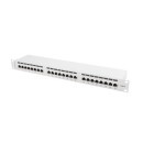 Lanberg Patch Panel 24 port 1U, cat. 6, shielded, grey PPS6-1024-S
