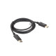 Lanberg cable Display Port M/M 1.8m 4K black CA-DPDP-10CC-0018-BK