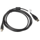 Lanberg cable USB 2.0 AM-BM with ferrite 1.8m black CA-USBA-11CC-0018-BK Lanberg cable USB 2.0 AM-BM with ferrite 1.8m black CA-USBA-11CC-0018-BK