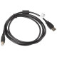 Lanberg cable USB 2.0 AM-BM with ferrite 1.8m black CA-USBA-11CC-0018-BK