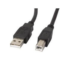 Lanberg cable USB 2.0 AM-BM with ferrite 3m black CA-USBA-11CC-0030-BK