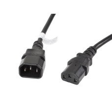 Lanberg extension power cable C13- C14 5m VDE CA-C13E-11CC-0050-BK