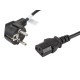 Lanberg power cable VDE CEE 7/7- C13 1.8m CA-C13C-11CC-0018-BK
