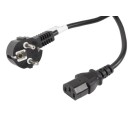 Lanberg power cable VDE CEE 7/7- C13 10m CA-C13C-11CC-0100-BK
