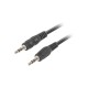 Lanberg stereo cable Mini Jack(M)-Mini Jack(M) 1.2m CA-MJMJ-10CC-0012-BK