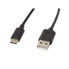 Lanberg cable USB 2.0 Type-C(M)-AM 1.8m black CA-USBO-10CC-0018-BK