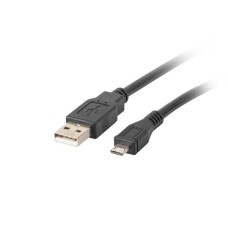 Lanberg cable USB 2.0 micro AM-MBM5P 1m black CA-USBM-10CC-0010-BK