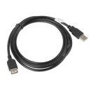 Lanberg extension cable USB 2.0 AM-AF 1.8m black CA-USBE-10CC-0018-BK Lanberg extension cable USB 2.0 AM-AF 1.8m black CA-USBE-10CC-0018-BK